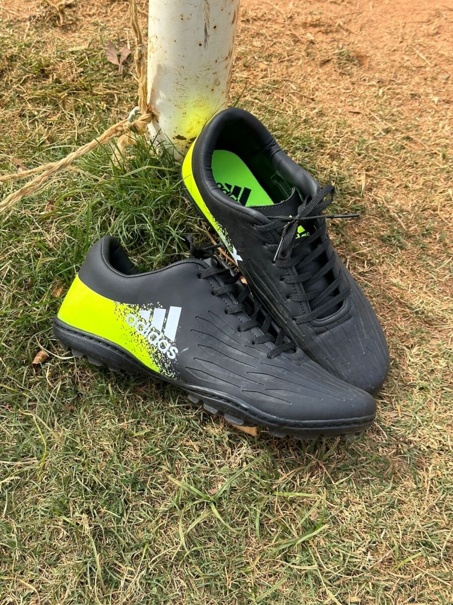 Chuteira Society Masculino Adidas Preto/Verde - Image 2