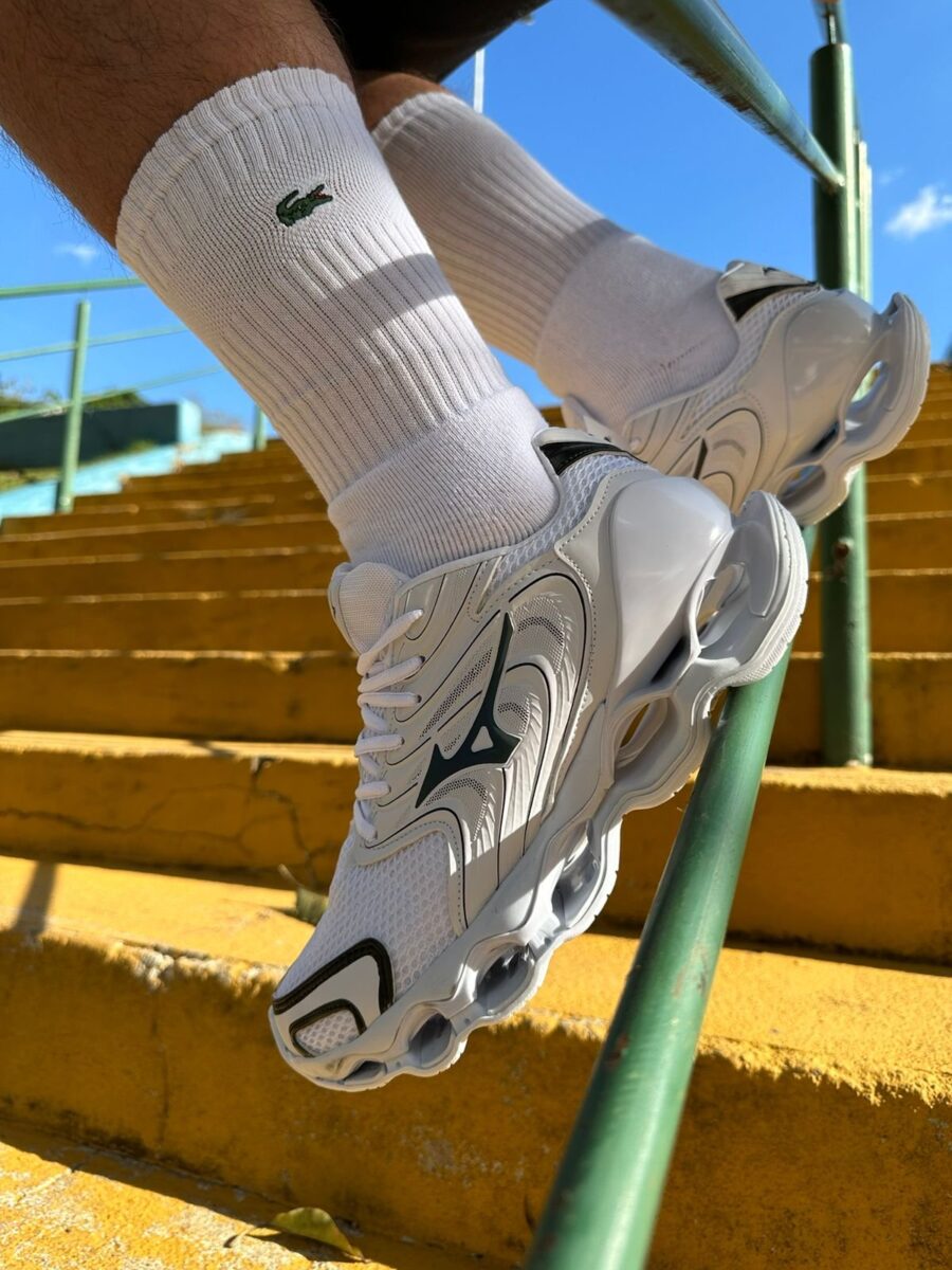 Tênis Wave Prophecy 12 Masculino Mizuno Branco - Image 2