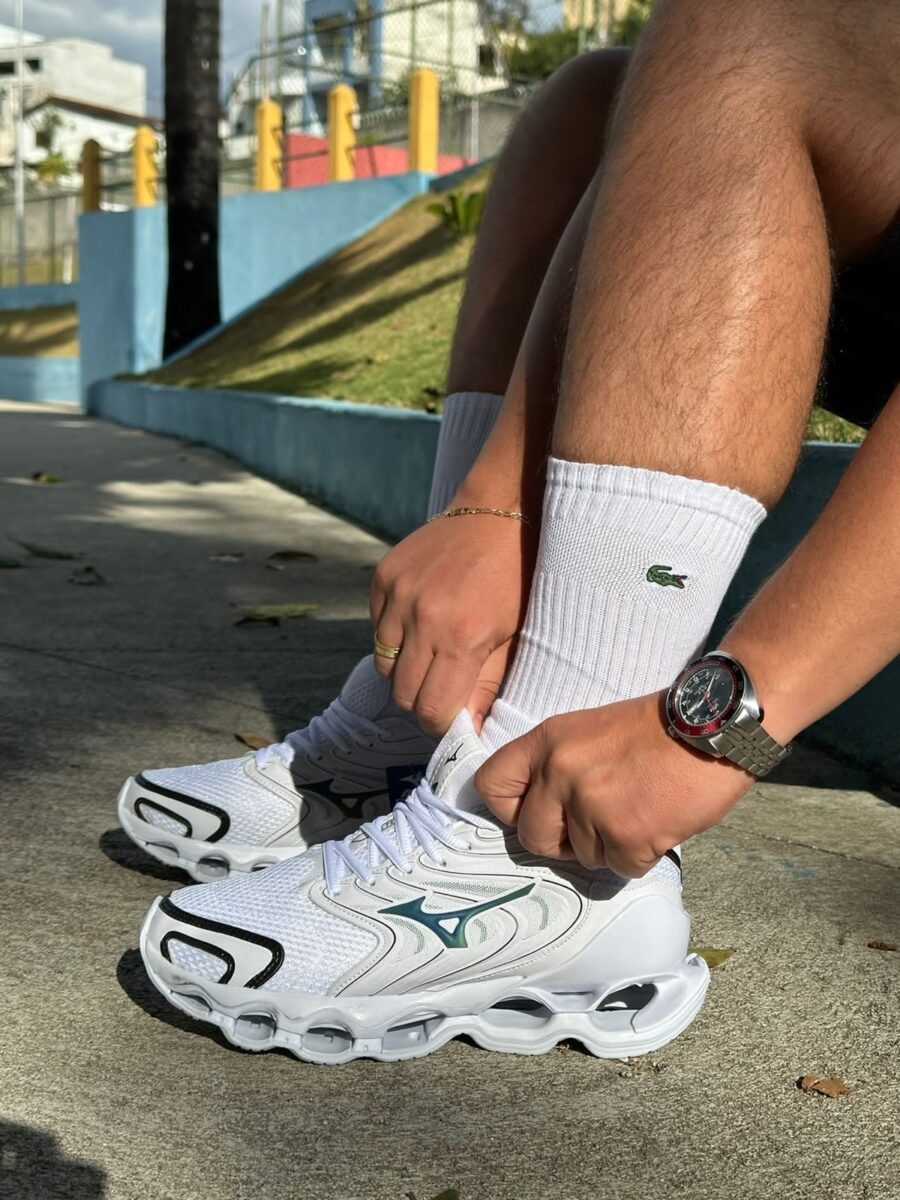 Tênis Wave Prophecy 12 Masculino Mizuno Branco - Image 3