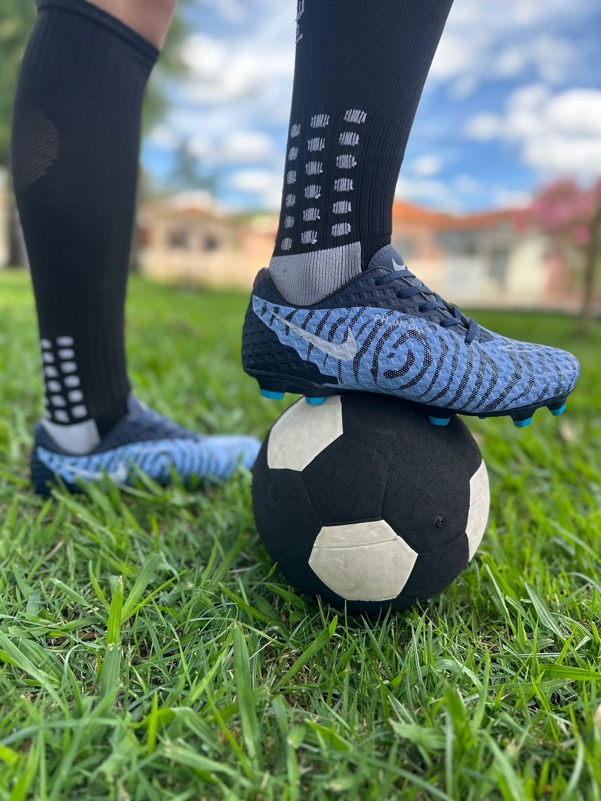 Chuteira Campo Phanton Masculino Nike Azul - Image 3