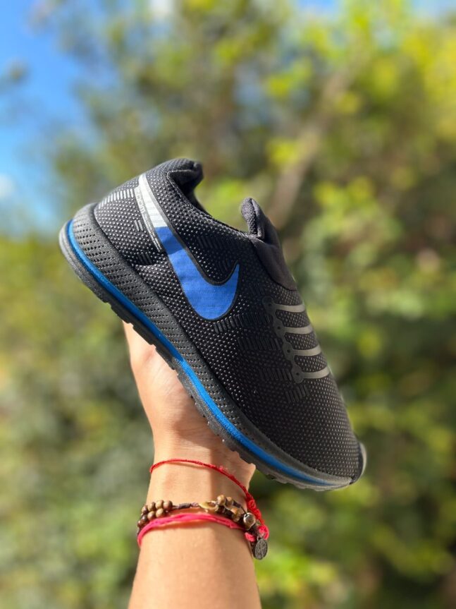 Tênis Infantil Unissex Slip Air Zoom Nike Preto/Azul