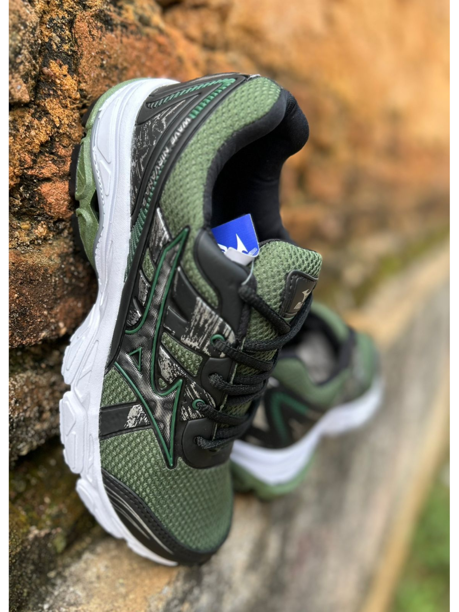 Tênis Wave Nirvana 9 Masculino Mizuno Verde - Image 3