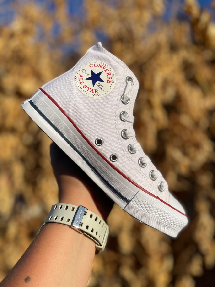 Tênis Botinha All Star Feminino Vulcanizado Branco