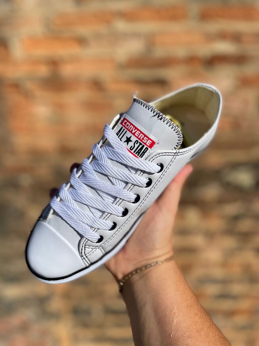 Tênis Cano Curto All Star Feminino Branco Sintético - Image 3