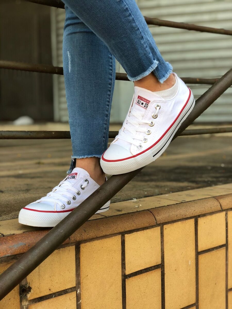 Tênis Cano Curto All Star Unissex Branco - Image 3