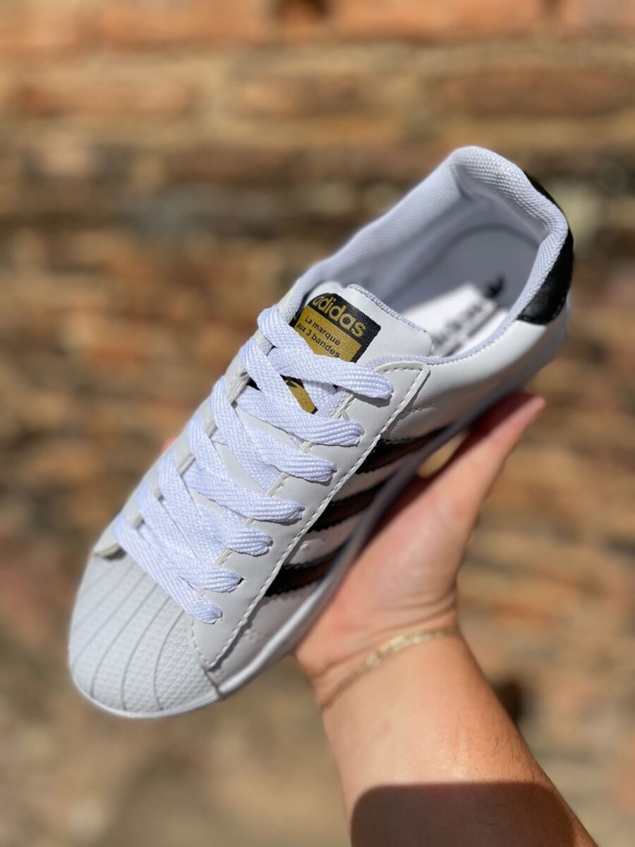 Tênis Superstar Feminino Adidas Branco - Image 3