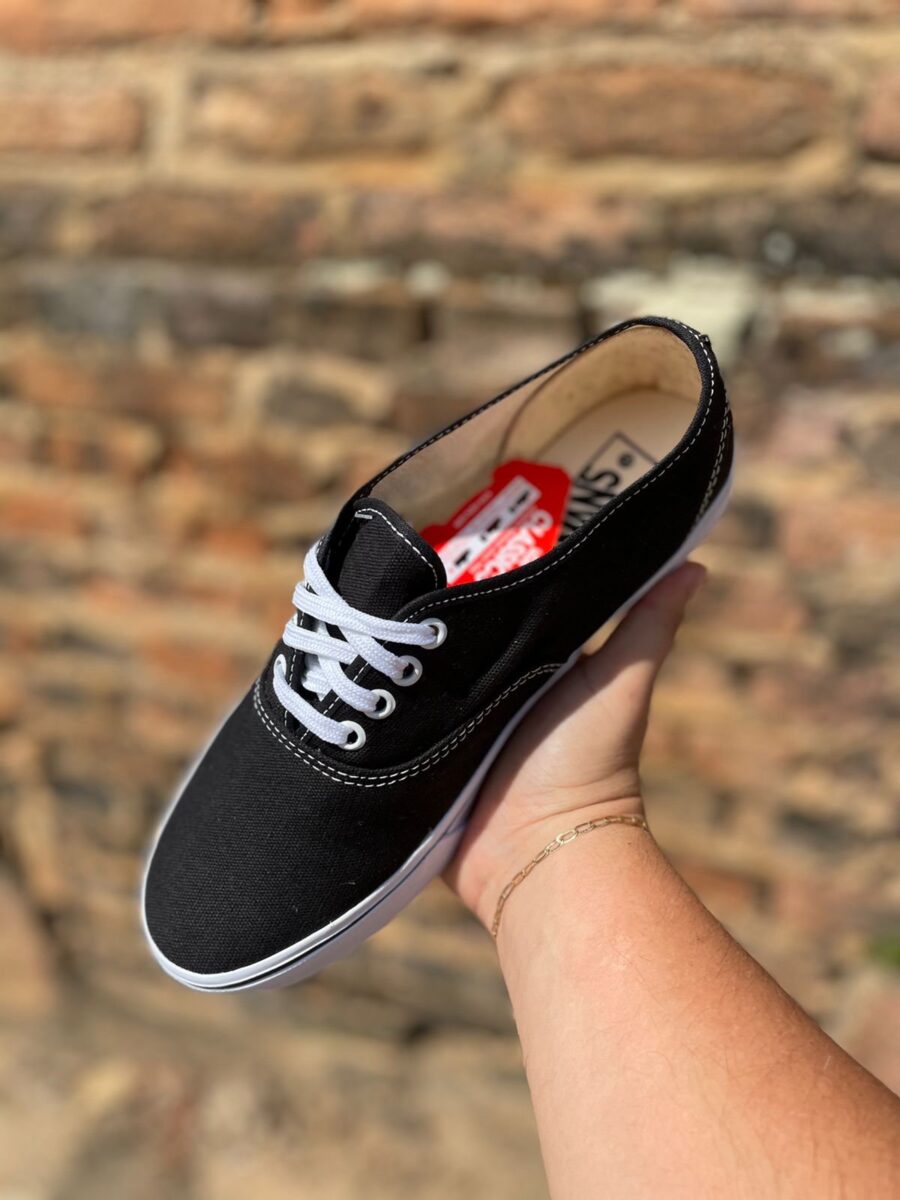 Tênis Authentic Unissex Vans Preto/Branco - Image 3