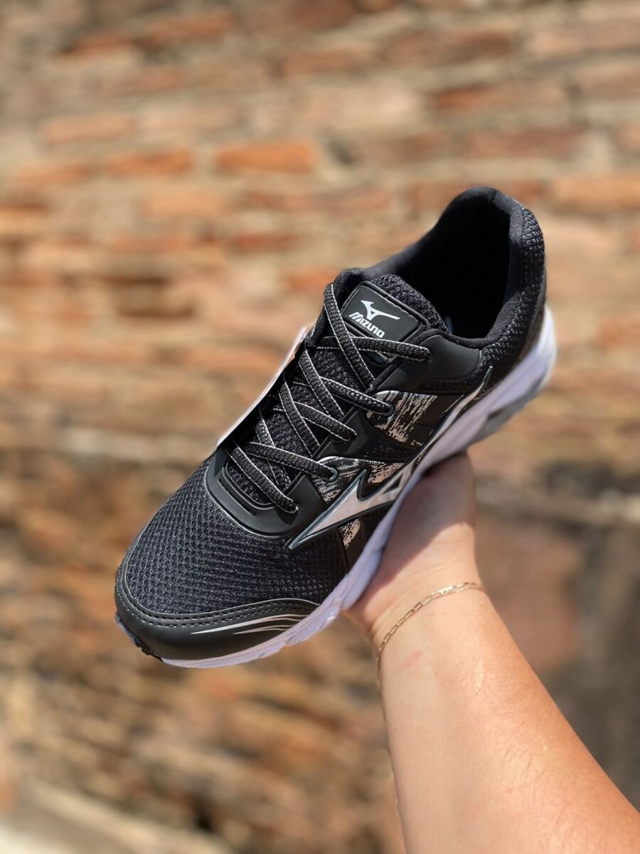 Tênis Wave Nirvana 9 Masculino Mizuno Preto - Image 2