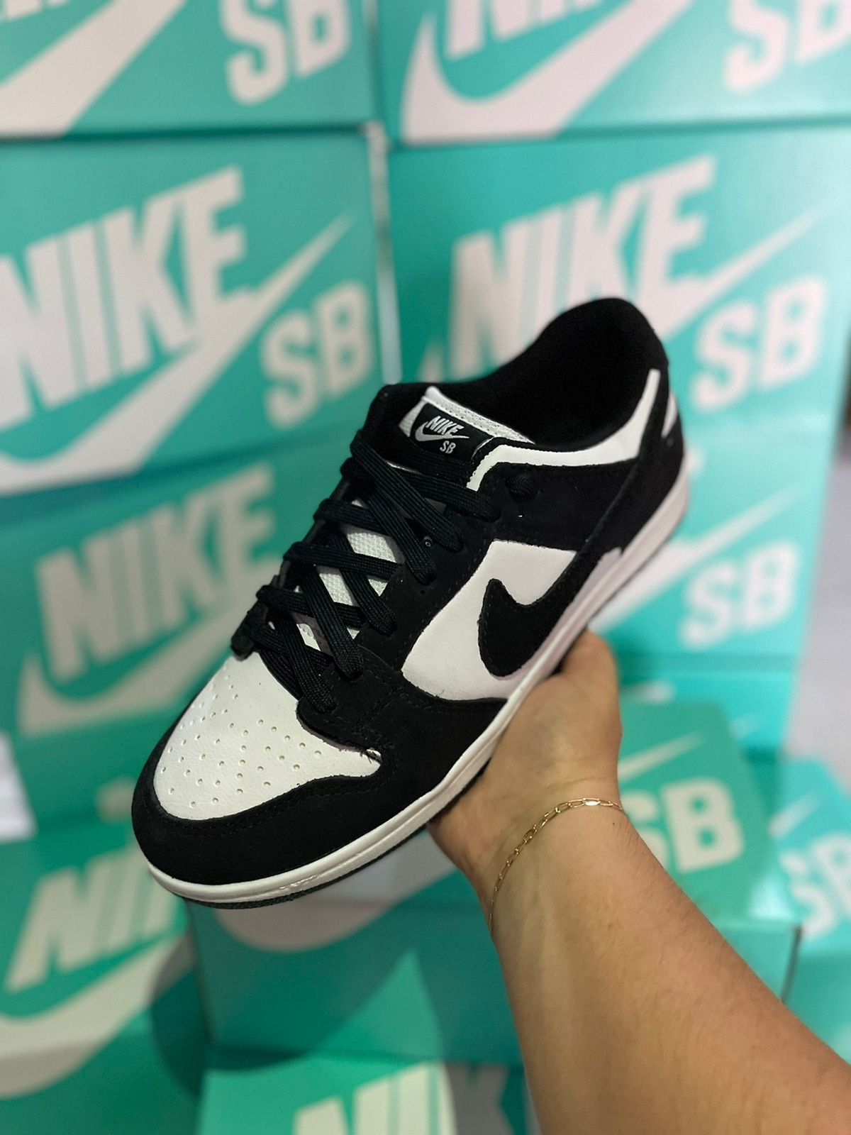 Tênis Dunk Low SB Masculino Nike Preto/Branco - Image 3