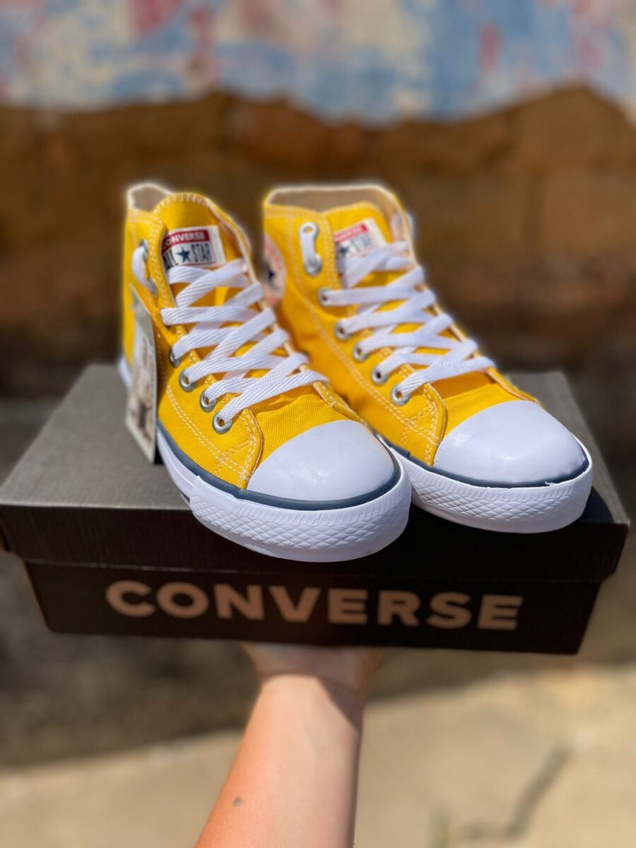 Tênis Botinha All Star Feminino Vulcanizado Amarelo - Image 2