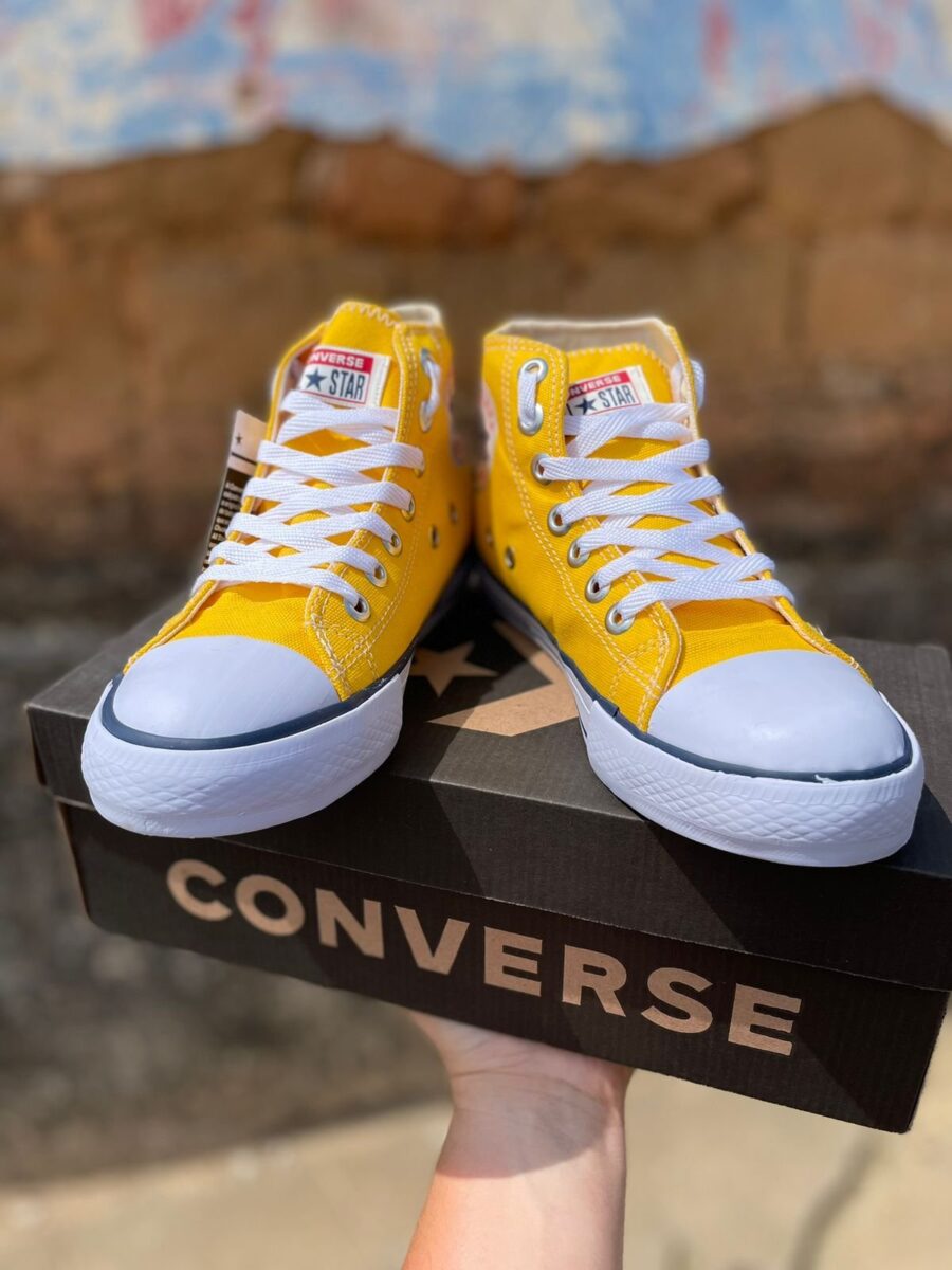 Tênis Botinha All Star Feminino Vulcanizado Amarelo - Image 4