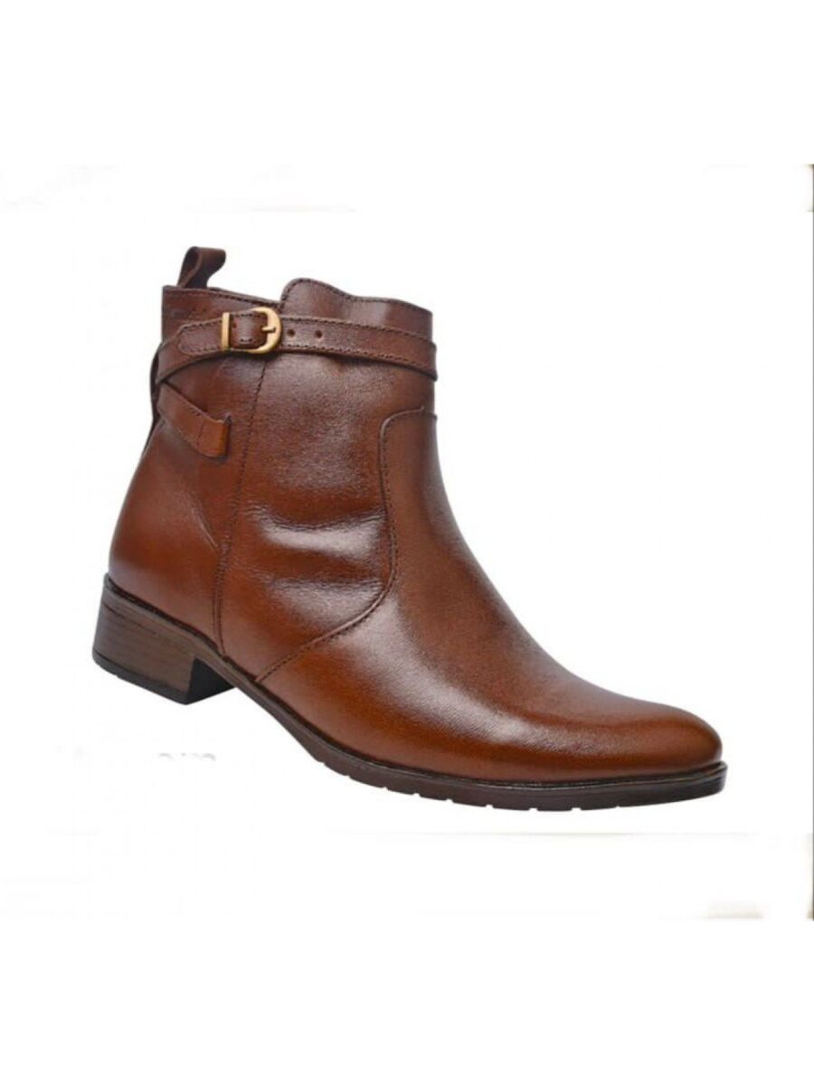 Bota Feminina em Couro legitimo Marcial Marrom
